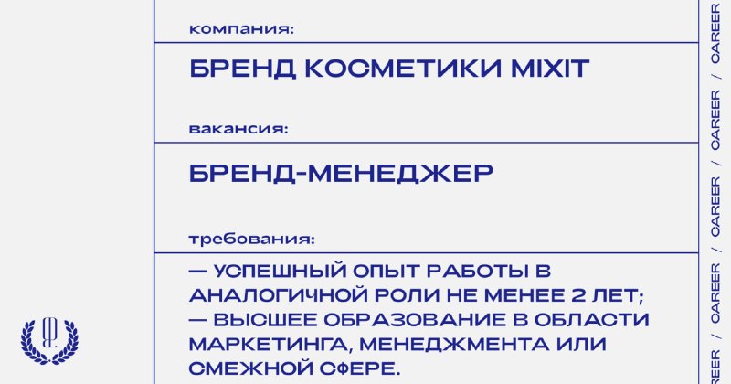 Фото поста канала «Карьера» The Blueprint