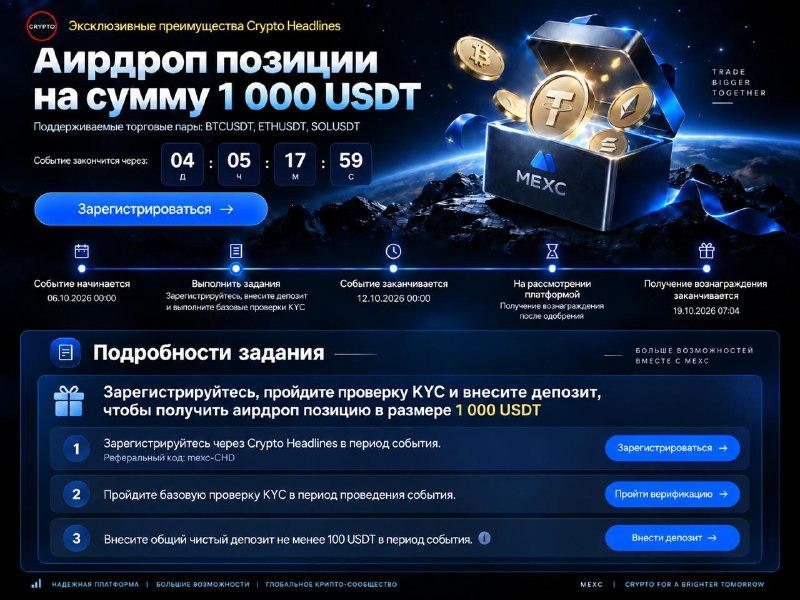 Фото поста канала Crypto Headlines