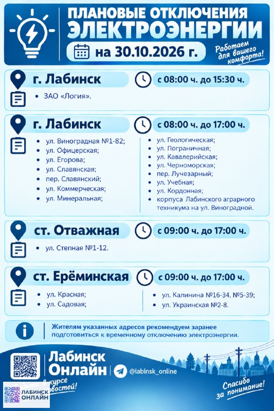 Фото поста канала  Лабинск Онлайн Новости 🇷🇺