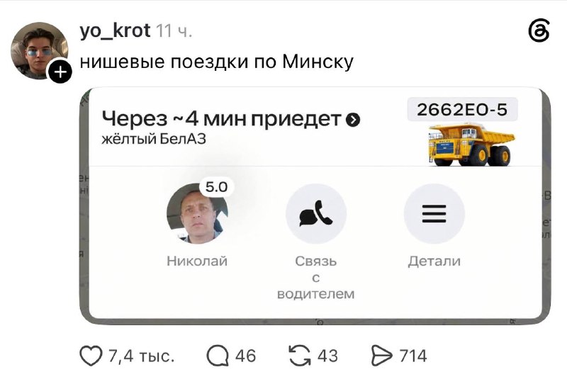 Фото поста канала ПДД
