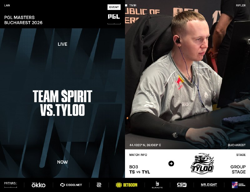Фото поста канала Team Spirit CS2