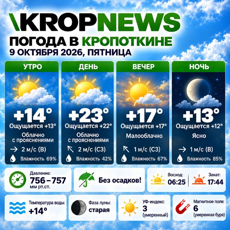 Фото поста канала  KROPNEWS | Кропоткин | Новости | ЧП | Кубань