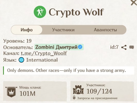 Фото поста канала Crypto Wolf