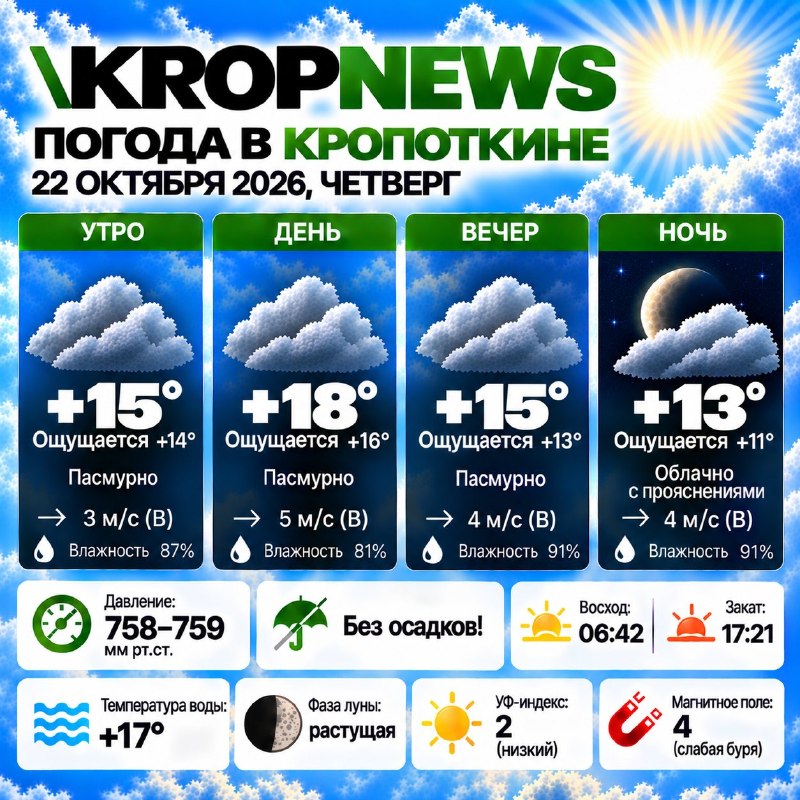Фото поста канала  KROPNEWS | Кропоткин | Новости | ЧП | Кубань