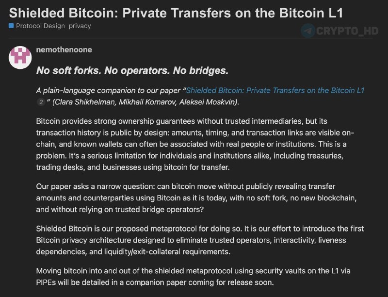 Фото поста канала Crypto Headlines