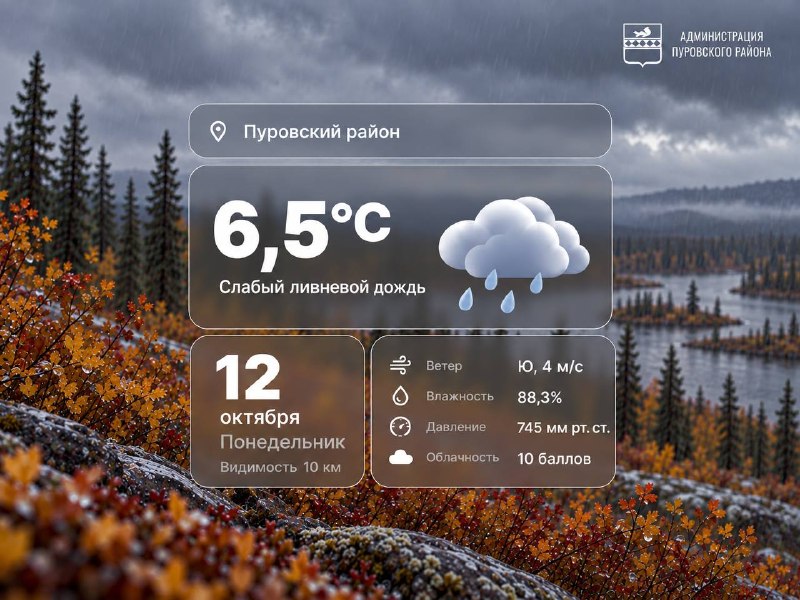 Фото поста канала  Пуровский район