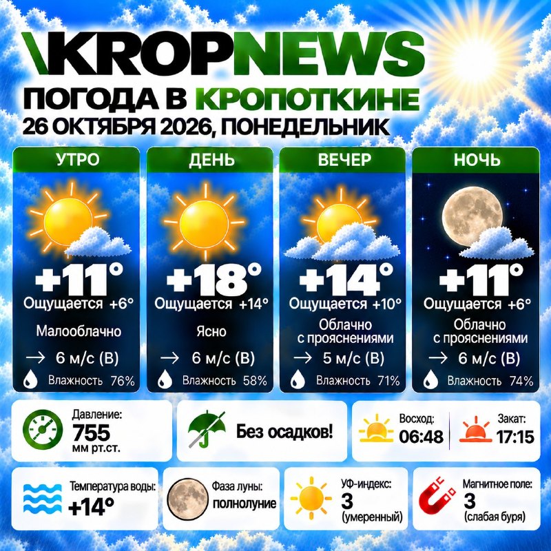 Фото поста канала  KROPNEWS | Кропоткин | Новости | ЧП | Кубань