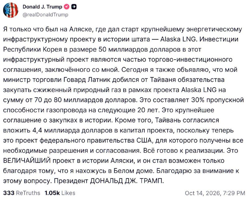 Фото поста канала  Власть