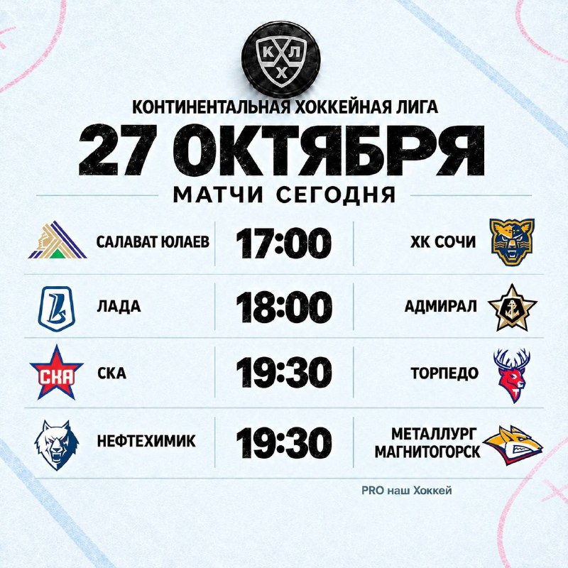 Фото поста канала PRO наш «Хоккей» 🇷🇺