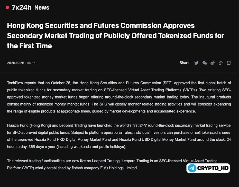 Фото поста канала Crypto Headlines
