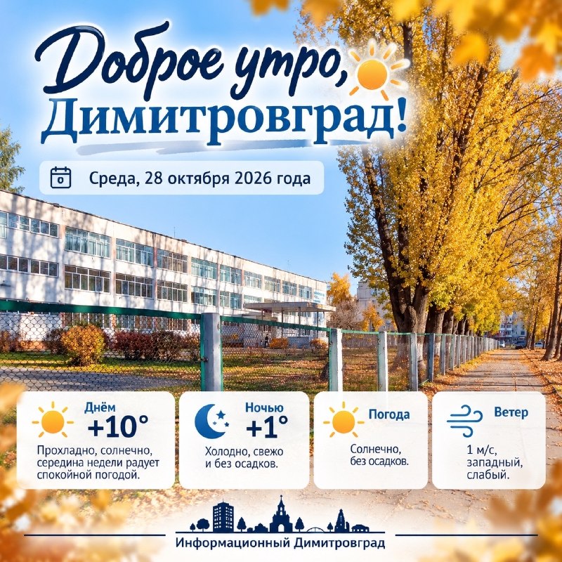 Фото поста канала  Информационный Димитровград