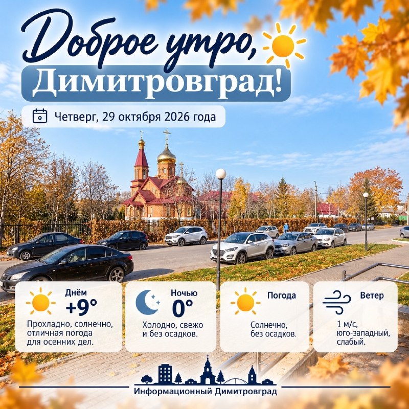 Фото поста канала  Информационный Димитровград