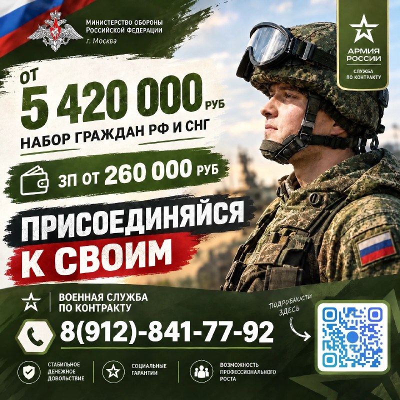 Фото поста канала СЛУЖБА ПО КОНТРАКТУ | СВО | АРМИЯ РОССИИ | СВОДКИ