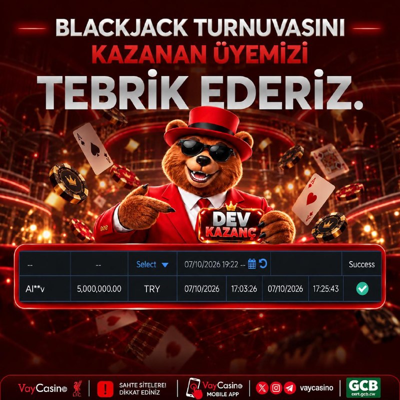 Фото поста канала VayCasino Türkiye