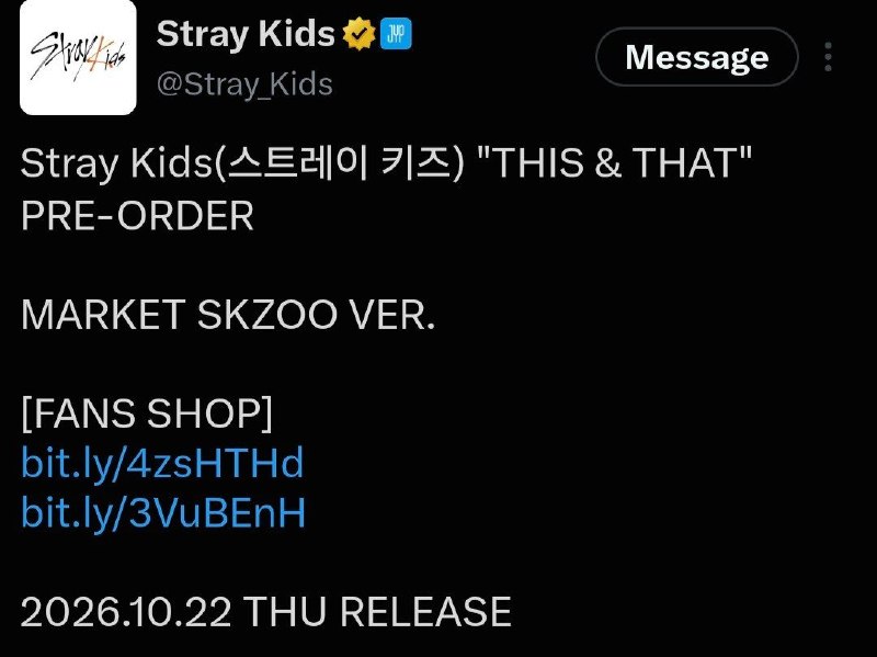 Фото поста канала Stray Kids | JYP ️️